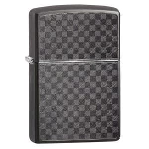 Zippo Iced Carbon Fibre Grey regular Windproof Lighter