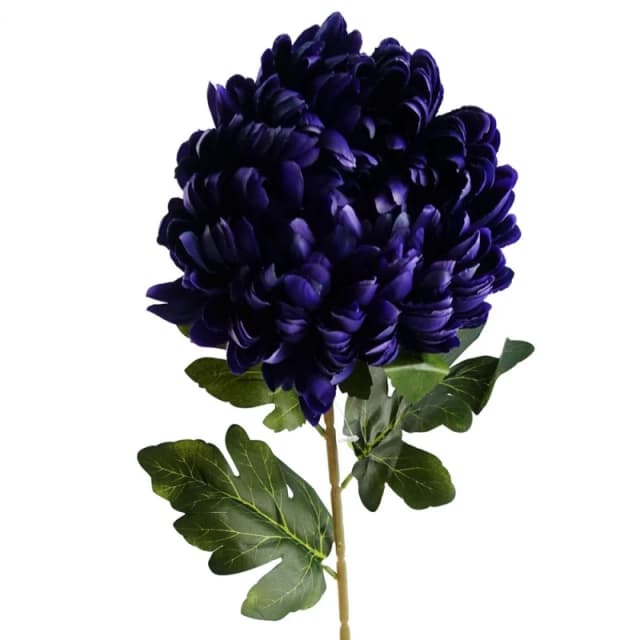 Leaf 75cm Extra Large Reflex Chrysanthemum - Purple