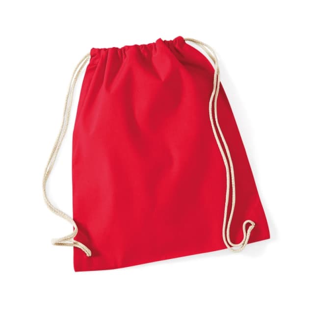 Westford Mill Mens Drawstring Bag in Red Red Male