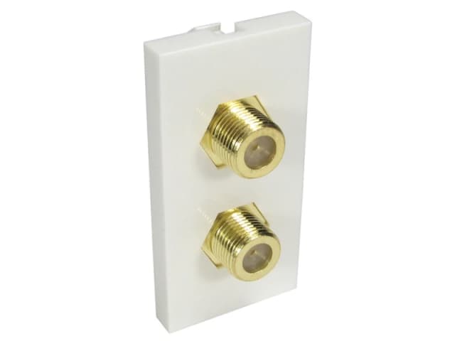 Cables Direct Cables Direct AV-MOD2FCONN socket-outlet 2 x TV White AV-MOD2FCONN