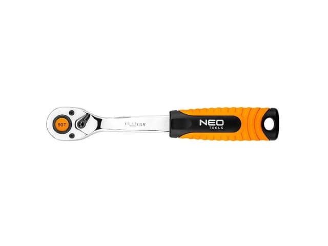 NEO TOOLS 08-530 Reversible Ratchet Number of teeth (ratchet mechanism): 90, Length: 155mm, Chrome Vanadium Steel Chrome-Molybdenum Steel, Chrome Vana