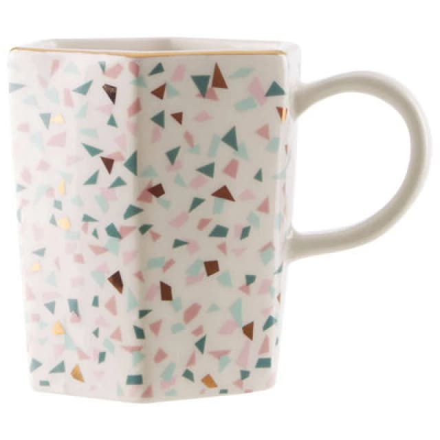 Premier Housewares Gozo Geometric Patterned Mug Multi unisex