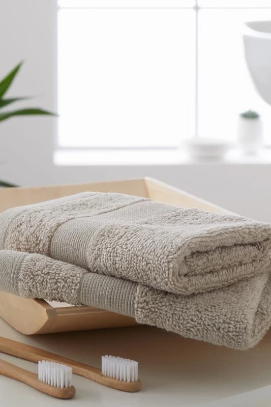 CATHERINE LANSFIELD Catherine Lansfield Anti-Bacterial 100% Cotton Face Cloth, Natural, 2 Pack TW/55660/W/FC2/NT