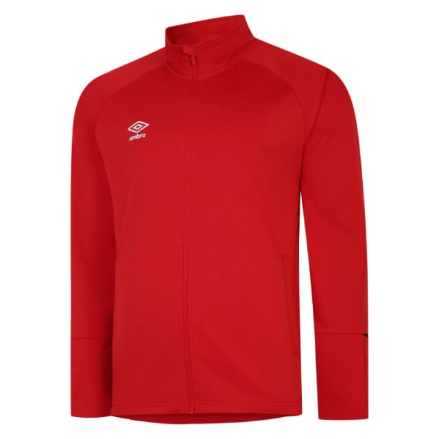 Umbro Total Training Knitted Track Jacket in Dark Red Size: 11-12 Years Dark Red Unisex 11-12 Years