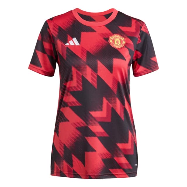 adidas Manchester United Pre-Match Shirt 2025 2026 Womens Red female 8 (XS)