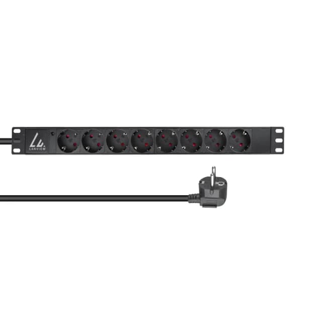 Lanview LVR-2MSCH-LIC-SCH8 power distribution unit (PDU) 8 AC outlet(s