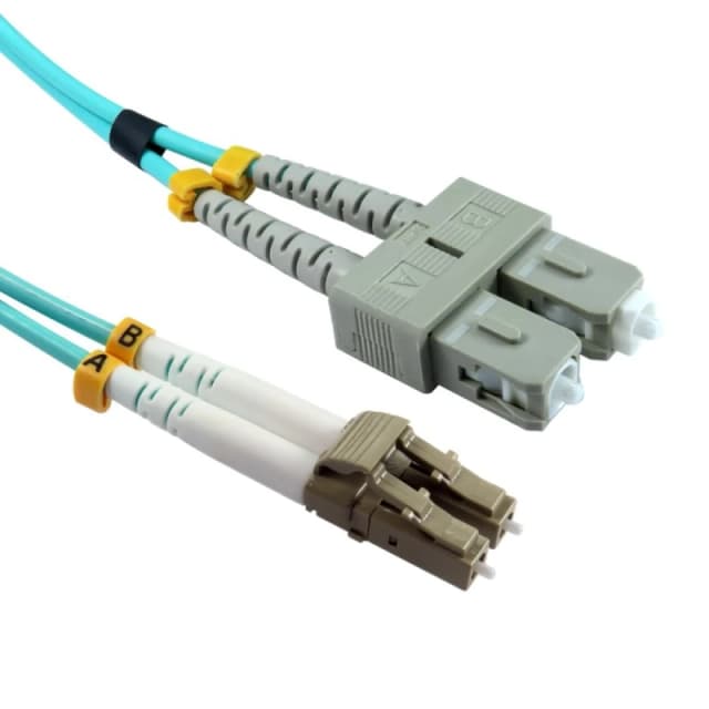 Cables Direct 5m OM3 Fibre Optic Cable, LC-SC (Multi-Mode)