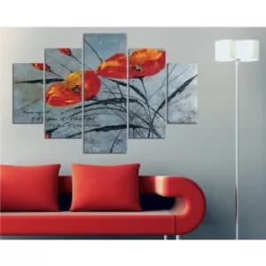 ST183 Multicolor Decorative MDF Painting (5 Pieces)