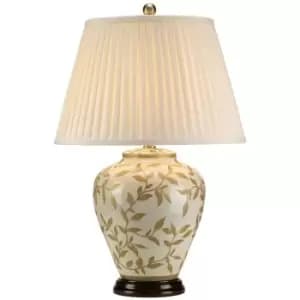 Elstead Leaves - 1 Light Table Lamp Brown, Gold, E27
