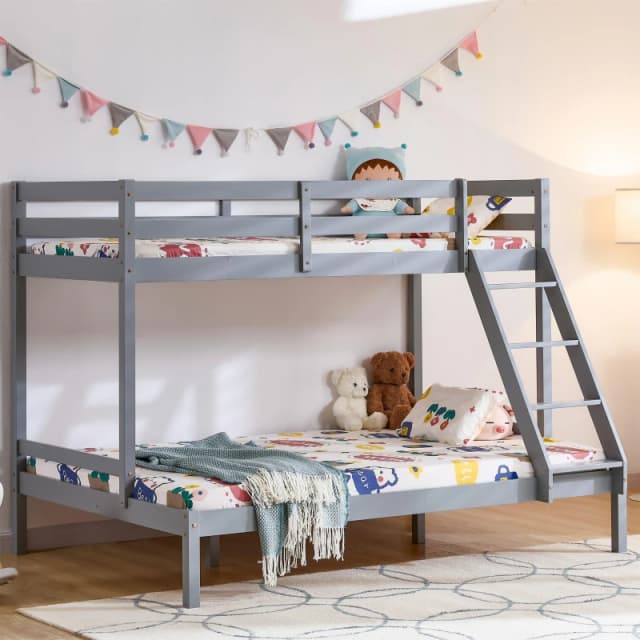 Lassic Vida Designs Sydney Triple Sleeper Bunk Bed Grey unisex One Size