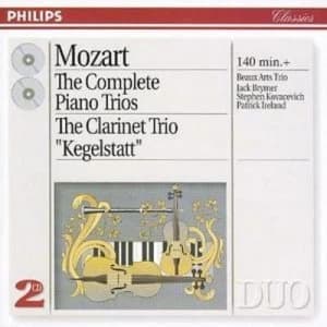 Complete Piano Trios Beaux Arts Trio by Wolfgang Amadeus Mozart CD Album