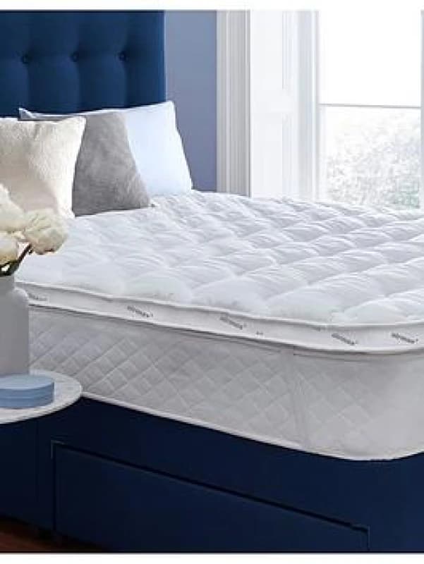 Silentnight Airmax 800 8cm Mattress Topper - White White UDEFA Unisex Super King