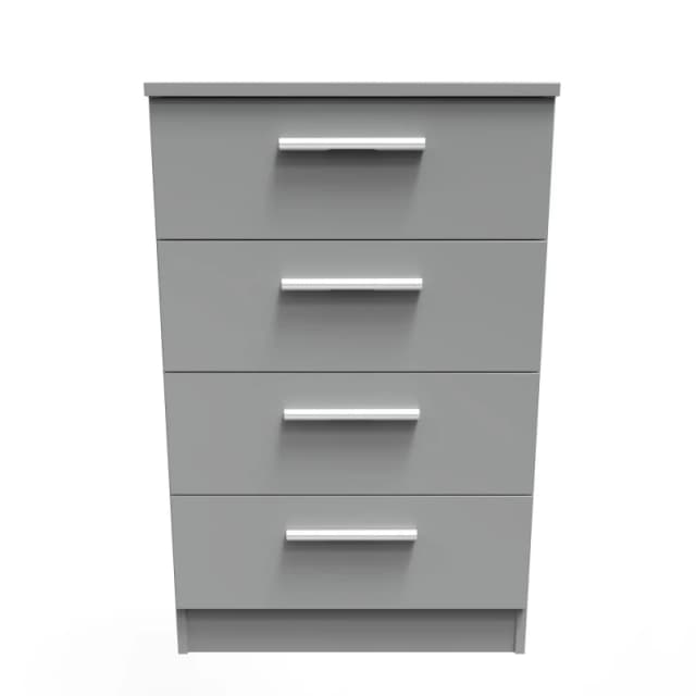 Swift Morgan Ready Assembled Kids 4 Drawer Midi Chest Grey WPZIL Unisex