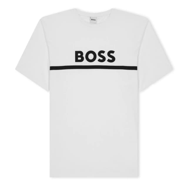 Boss Kids Large Logo T-Shirt, Logo Design White 10P male 4Y