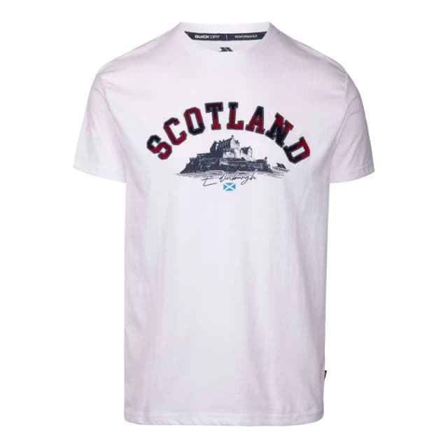 Trespass Trespass Men Vemba T-Shirt in White Size: X-Large White XL Male 5063703391719