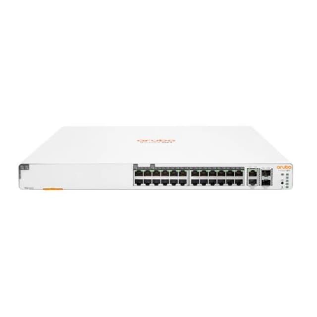 HP Enterprise HPE Aruba Networking Networking Instant On Switch 20p Gigabit CL4 4p Gigabit CL6 PoE 2p 10GBT 2p SFP+ 370W 1960 JL807A