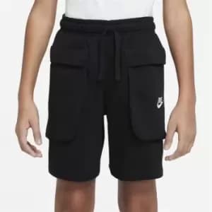 Nike NSW Fleece Cargo Shorts Junior Boys - Black
