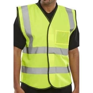 B Seen High Visibility Waistcoat ID 2XL Saturn Yellow Ref BD108SYXXL