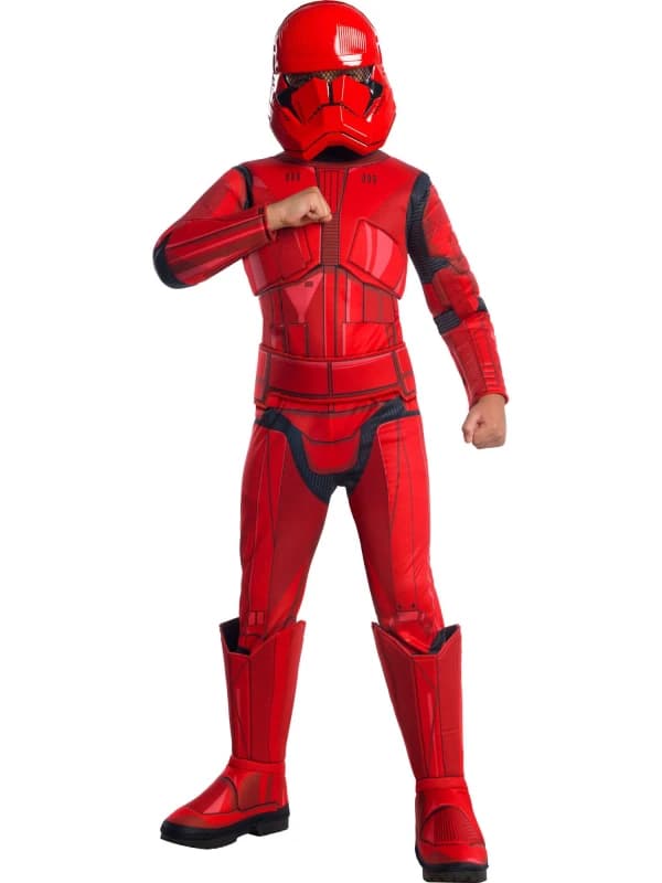 Rubies Kids Deluxe Red Trooper Costume From Star Wars The Rise Of Skywalker Multi unisex