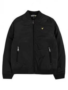 Lyle & Scott Boys Wadded Bomber Jacket - Black