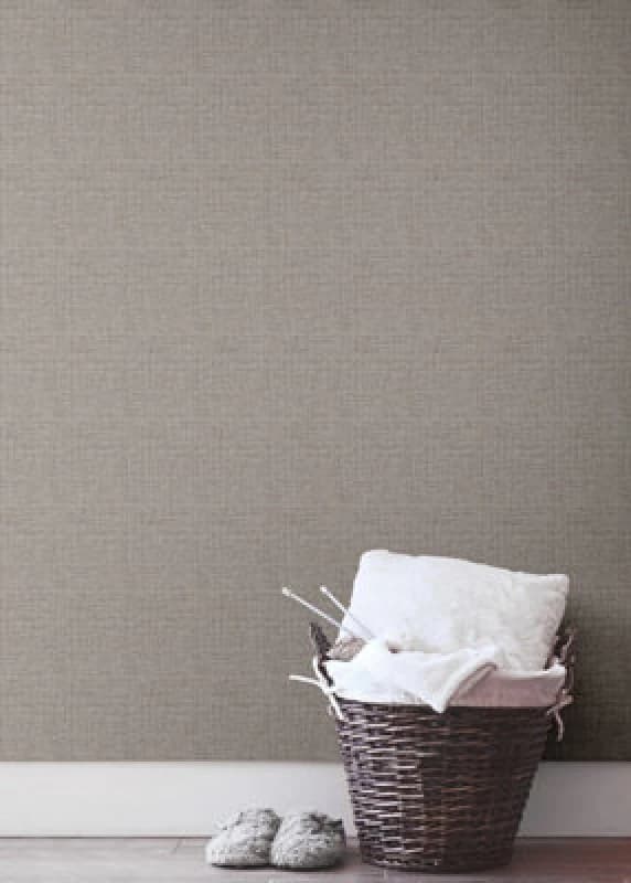 Muriva Chestnut Texture Fabric Effect Patterned Wallpaper