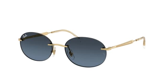 Ray - Ban Unisex Ray - Ban RB3767 001/4C Sunglasses Metal Gold Round Normal Shaded Gold Sunglasses Unisex Metal