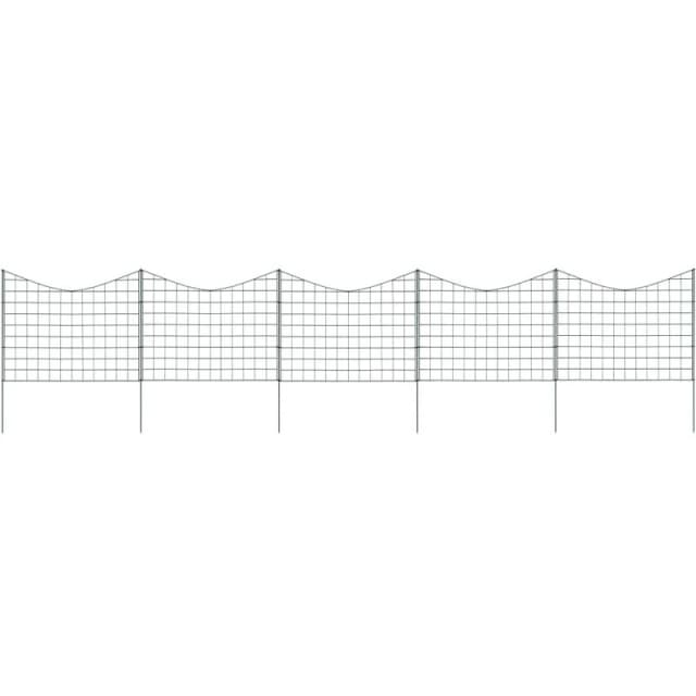 VIDAXL Lower Arch Garden Fence Set 77.5x64cm Green Vidaxl 146104