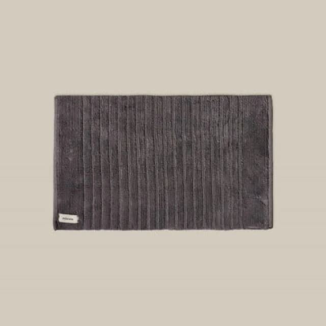 Misona Organic Cotton Bath Mat - Dark Grey