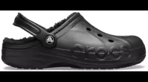 Crocs Baya Lined Clogs Unisex Black / Black W5/M4