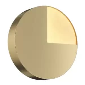 Jupiter Modern Integrated LED Wall Lamp Brass, 3000K