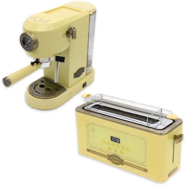 Kaiser Empire Espresso Coffee Machine & Toaster Bundle (Ivory)