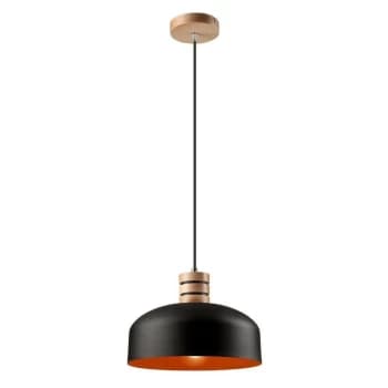 Dome Pendant Ceiling Lights Black / Orange, 1x E27