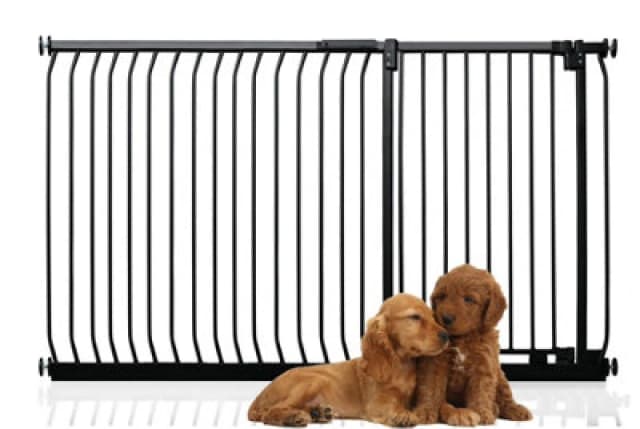 Bettacare Extra Tall Elite Dog Gate, 171Cm - 180Cm, Matt Black, Extra Tall 96.8Cm In Height, Pressure Fit Pet Gate