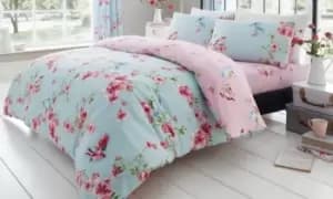 Gaveno Cavailia Birdie Blossom Duvet Cover Set: Single/Natural