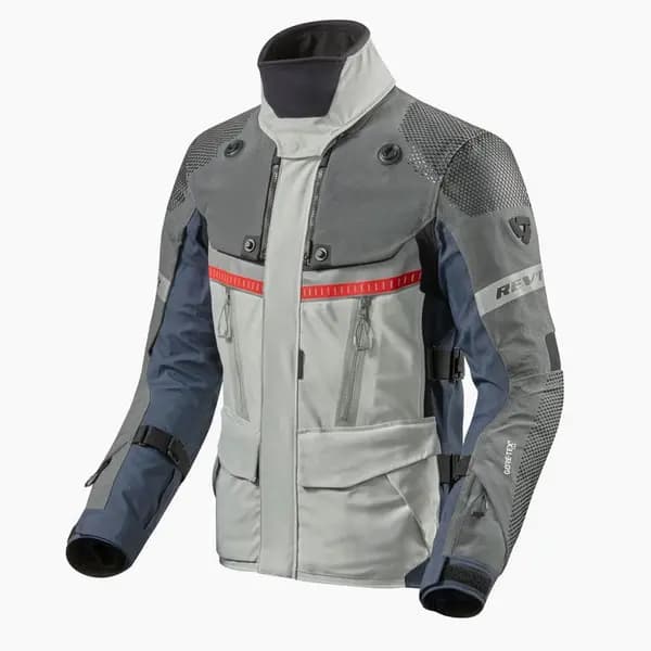 REV'IT! Dominator 3 GTX Jacket Silver Blue Size XL