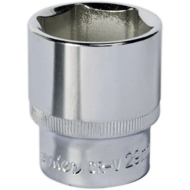 Loops 29mm Forged Steel Drive Socket - 1/2" Square Drive - Polished Chrome Vanadium Metallics