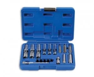 Genuine Laser Tools 6424 Specialist Thin Walled Glow Plug Socket Set 18pc