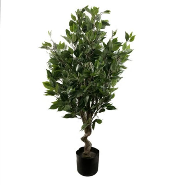 Leaf 110cm Artificial Evergreen Ficus Tree Green