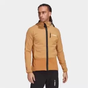 adidas Terrex Zupahike Hooded Fleece Jacket Mens - Brown