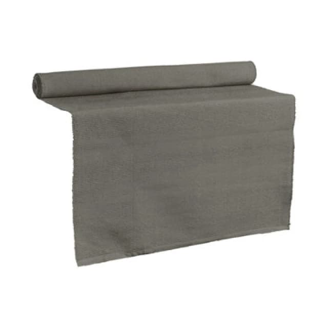 Nicola Spring Cotton Fabric Table Runner - 48Cm X 183Cm - Steel Grey