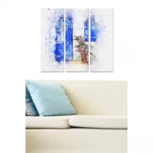 MDF2651943 Multicolor Decorative MDF Painting (3 Pieces)