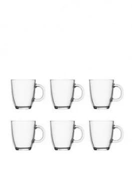 Bodum Transparent Bistro Set Of 6 Mugs, 350Ml