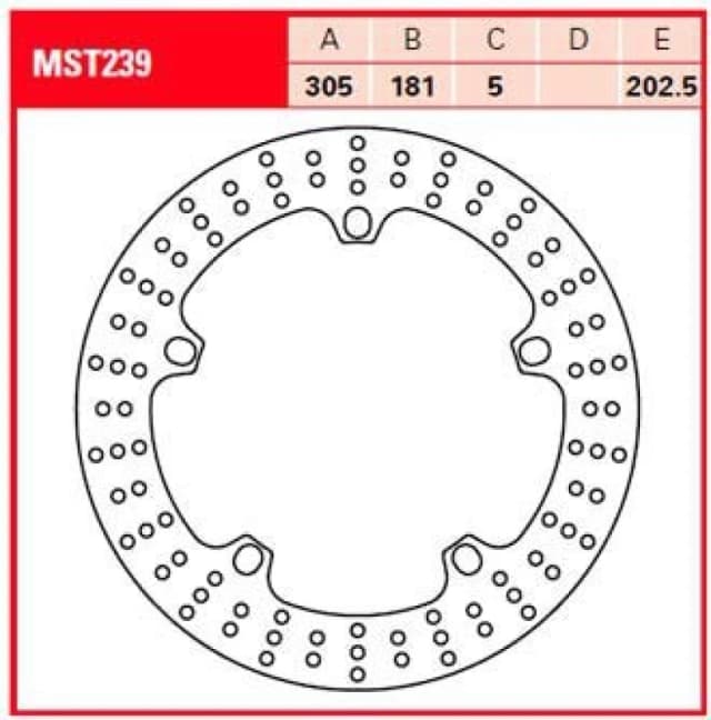 TRW MST239 Brake disc Brake Disc (82)