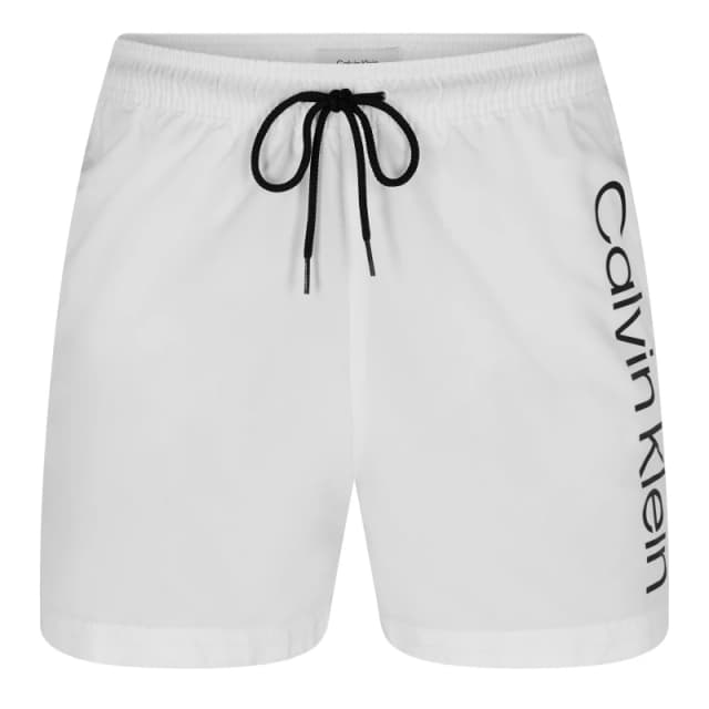 Calvin Klein Large Logo Swim Shorts - White White S