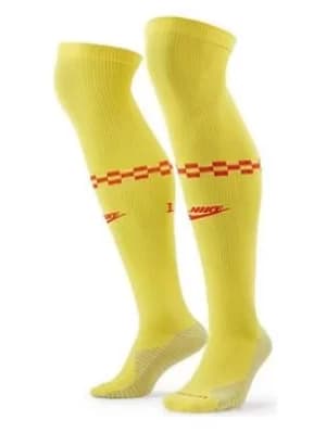Nike Liverpool Fc 3rd 21/22 Sock, Yellow Size M Men