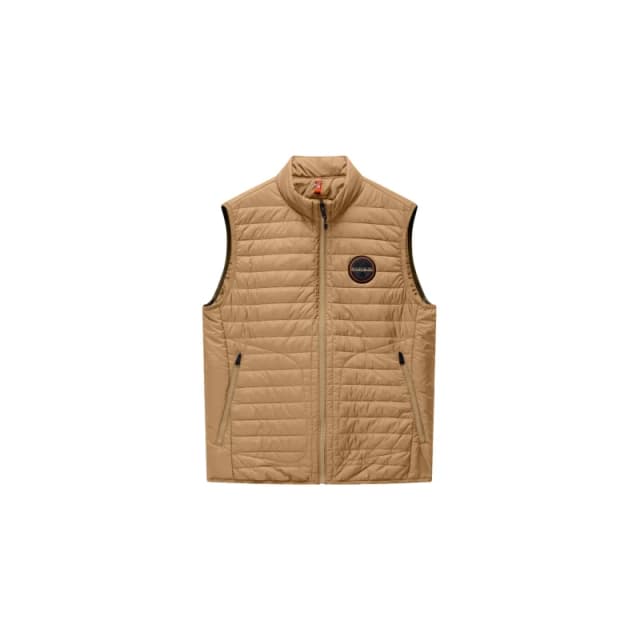 Sleeveless down jacket Napapijri Amiata Beige Male L