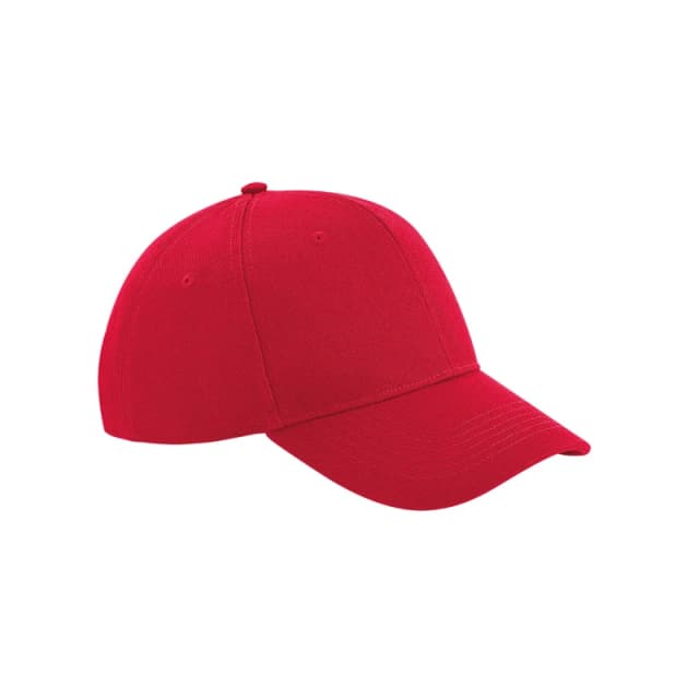 Beechfield Beechfield Men Ultimate 6 Panel Cap in Red Red One Size Male 5063377401967