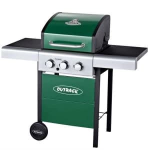 Outback Meteor 3-Burner Gas BBQ - Green