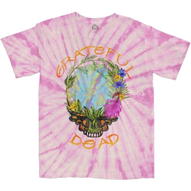 Grateful Dead Mens Forest Dead T-Shirt in Pink Size: Large Pink Male L