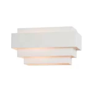 Larissa Kos Sconce Wall Lamp 1 Light Aluminium White